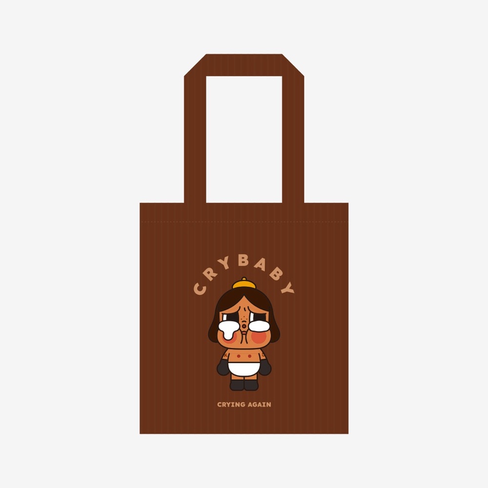 NWT Pop Mart | CryBaby Crying Again Large Corduroy Embroidered Tote Bag